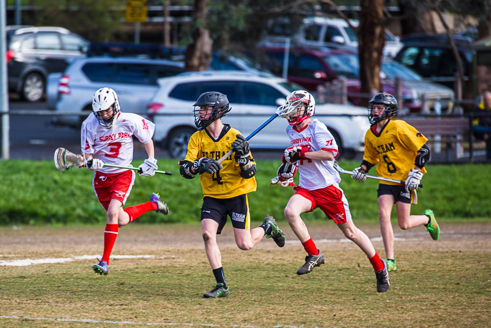 Ethan Buchanan clears the ball for Eltham
