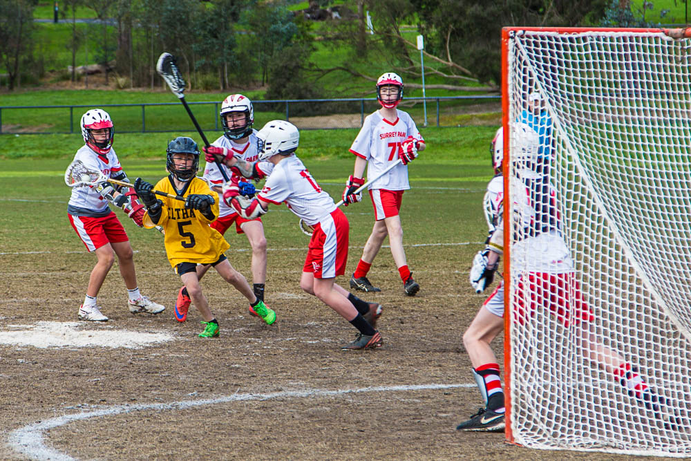 Will McIntosh scores the sealer under heavy pressure